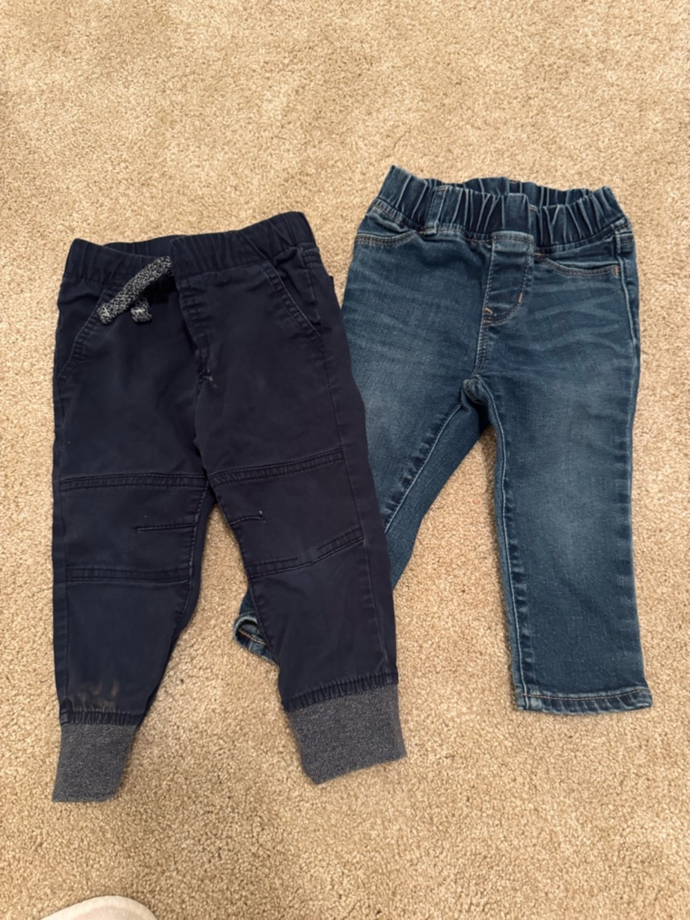Kids Pull-On Jeans - Elastic Waist Pants and Denim Gap pants + cat and Jack